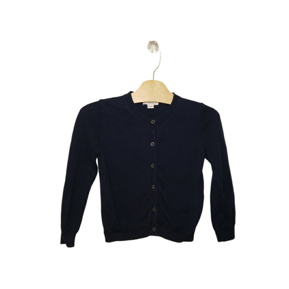 Crewcuts Size 4-5 Cotton Cardigan in Navy Blue